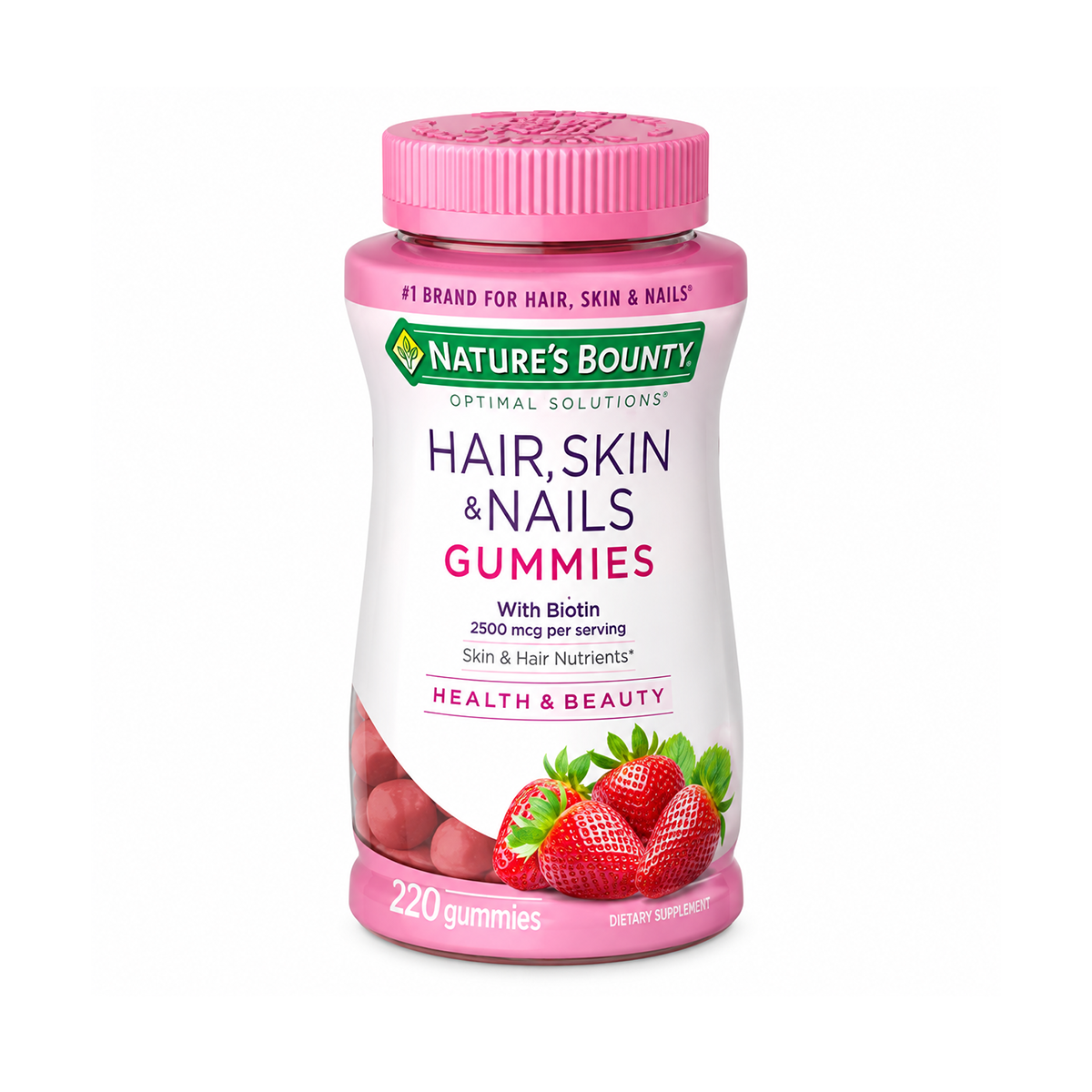 Hair Skin & Nails Gummies By Nature's Bountry