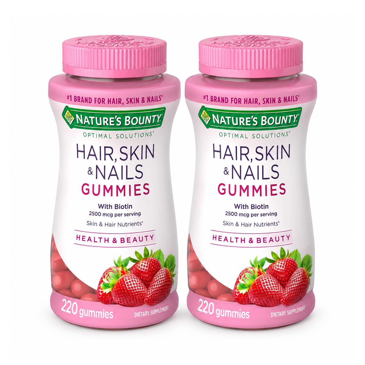 Hair Skin & Nails Gummies By Nature's Bountry