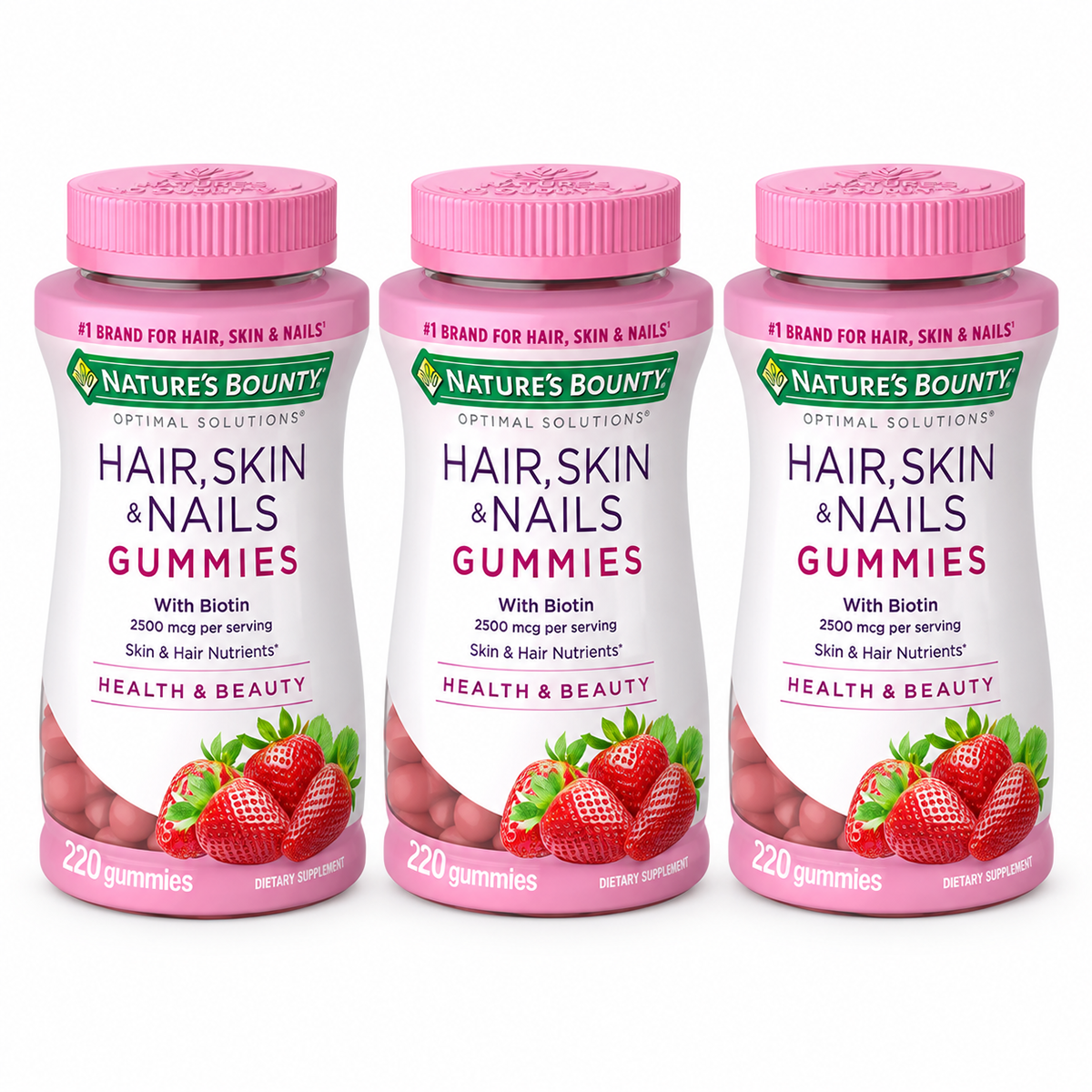 Hair Skin & Nails Gummies By Nature's Bountry