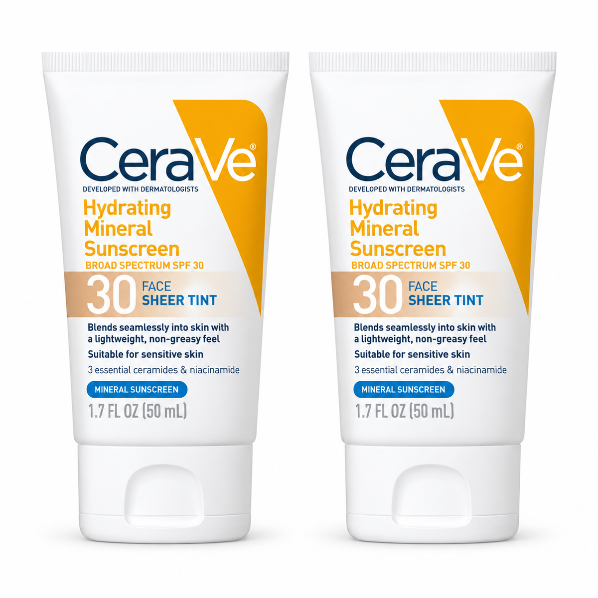CeraVe Hydrating Mineral Sunscreen SPF 30 Face Sheer Tint